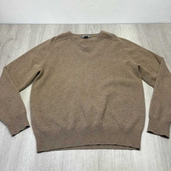 2 Daniel Cremieux Sweater Mens Large Black Cashmere V Neck Classic Pullover Blue - Picture 11 of 16